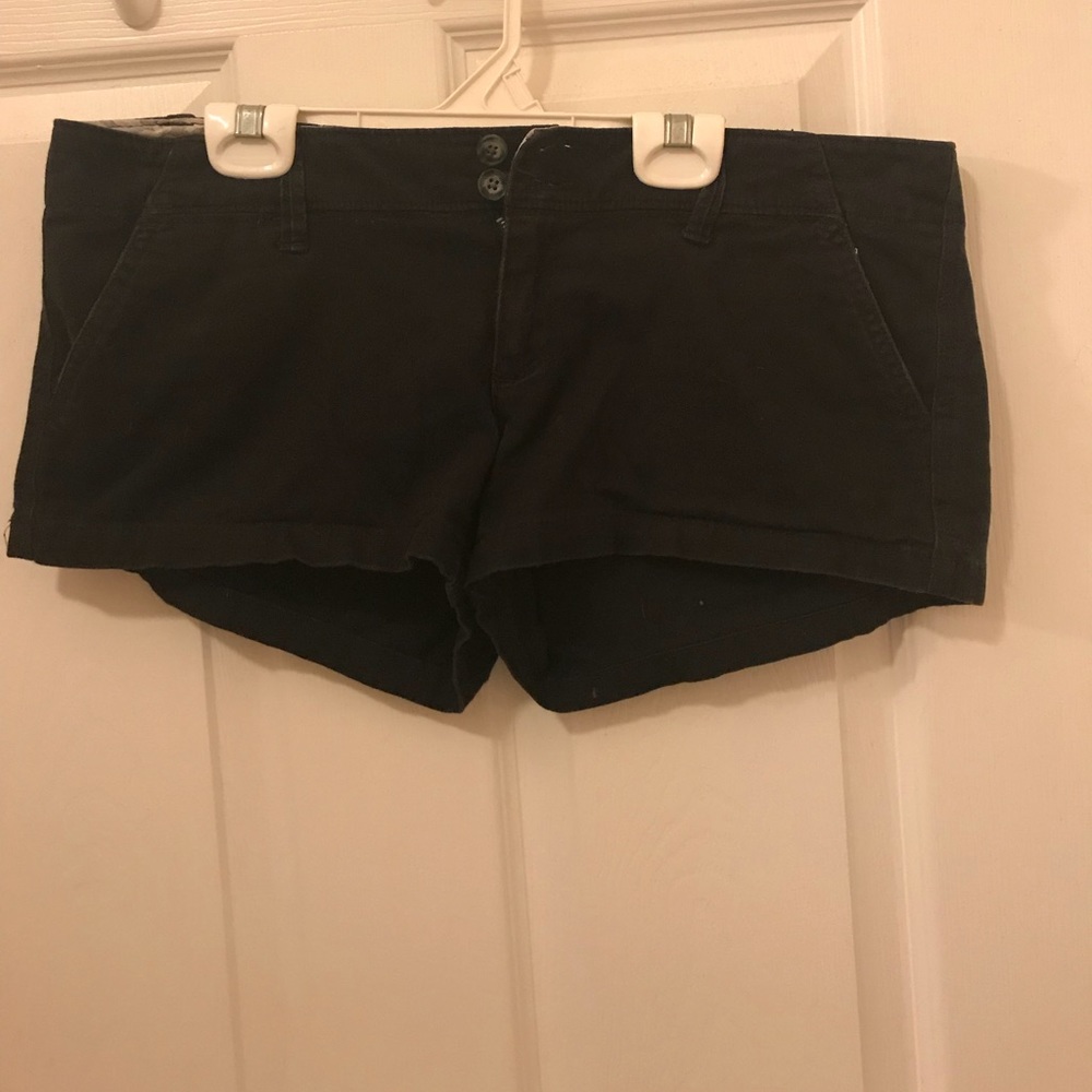 Black khaki shorts